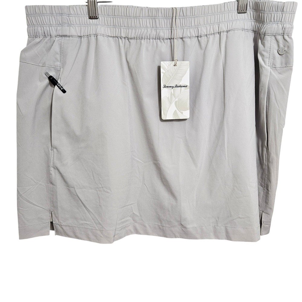 Tommy Bahama NWT Alicia IslandZone Skort Performance UPF 30 Titanium Grey XL